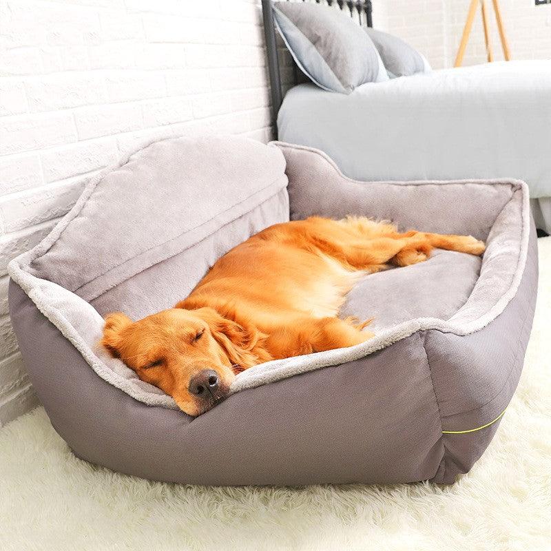 Sofá cama de poliéster lujoso para perros MITZON - Pet Haven suave y premium