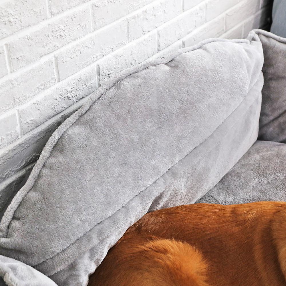 Sofá cama de poliéster lujoso para perros MITZON - Pet Haven suave y premium