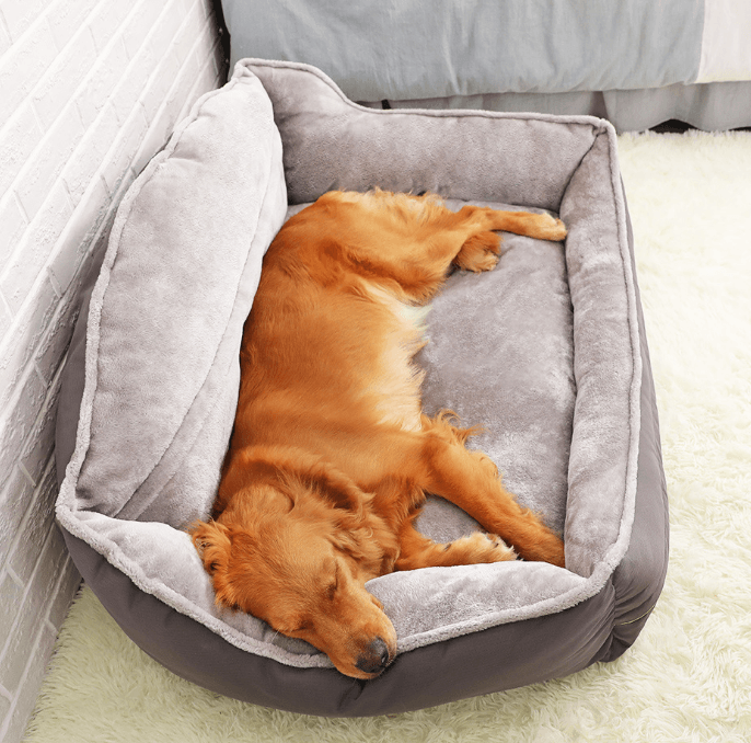 Sofá cama de poliéster lujoso para perros MITZON - Pet Haven suave y premium
