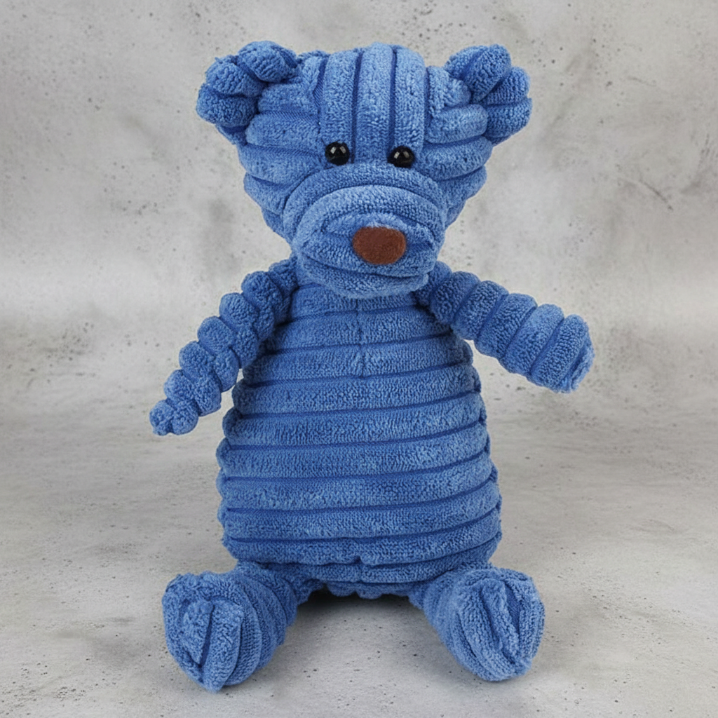 Juguete de Peluche de Pana para Perro con Sonido | MITZON, suave y duradero, ideal para jugar y apapachar.