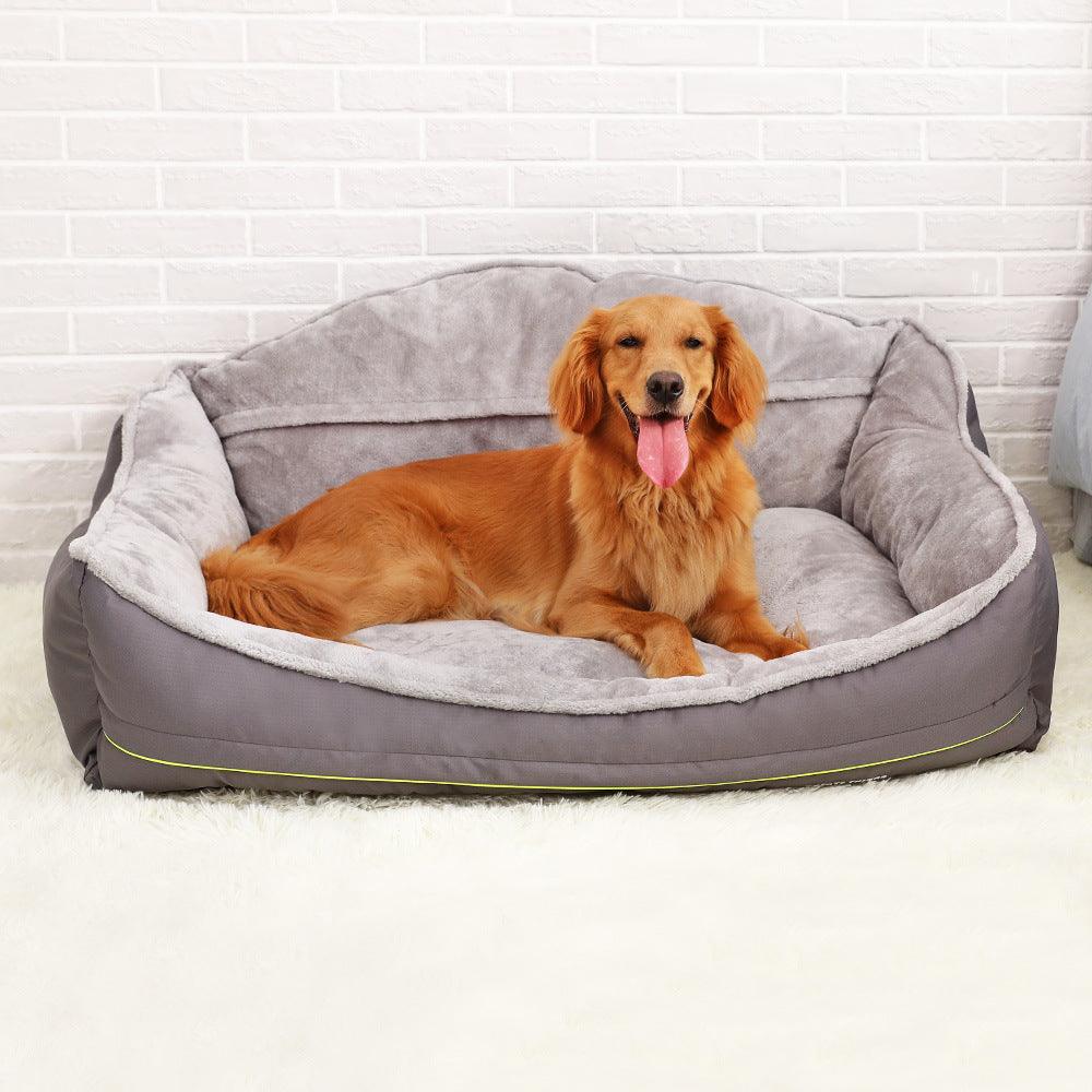 Sofá cama de poliéster lujoso para perros MITZON - Pet Haven suave y premium