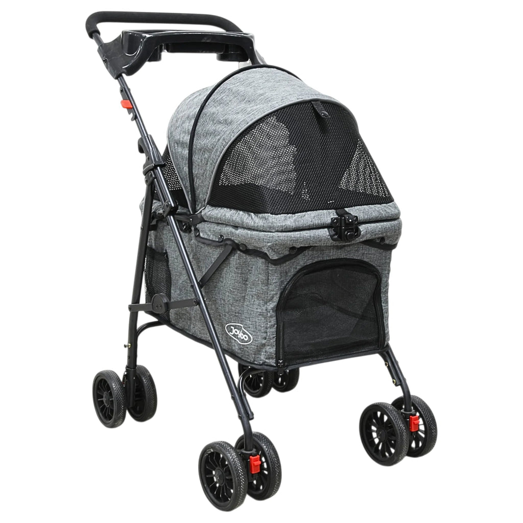 Carriola para perro pequeño y mediano plegable Mitzon, ideal para paseos cómodos y seguros.