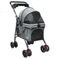 Carriola para perro pequeño y mediano plegable Mitzon, ideal para paseos cómodos y seguros.