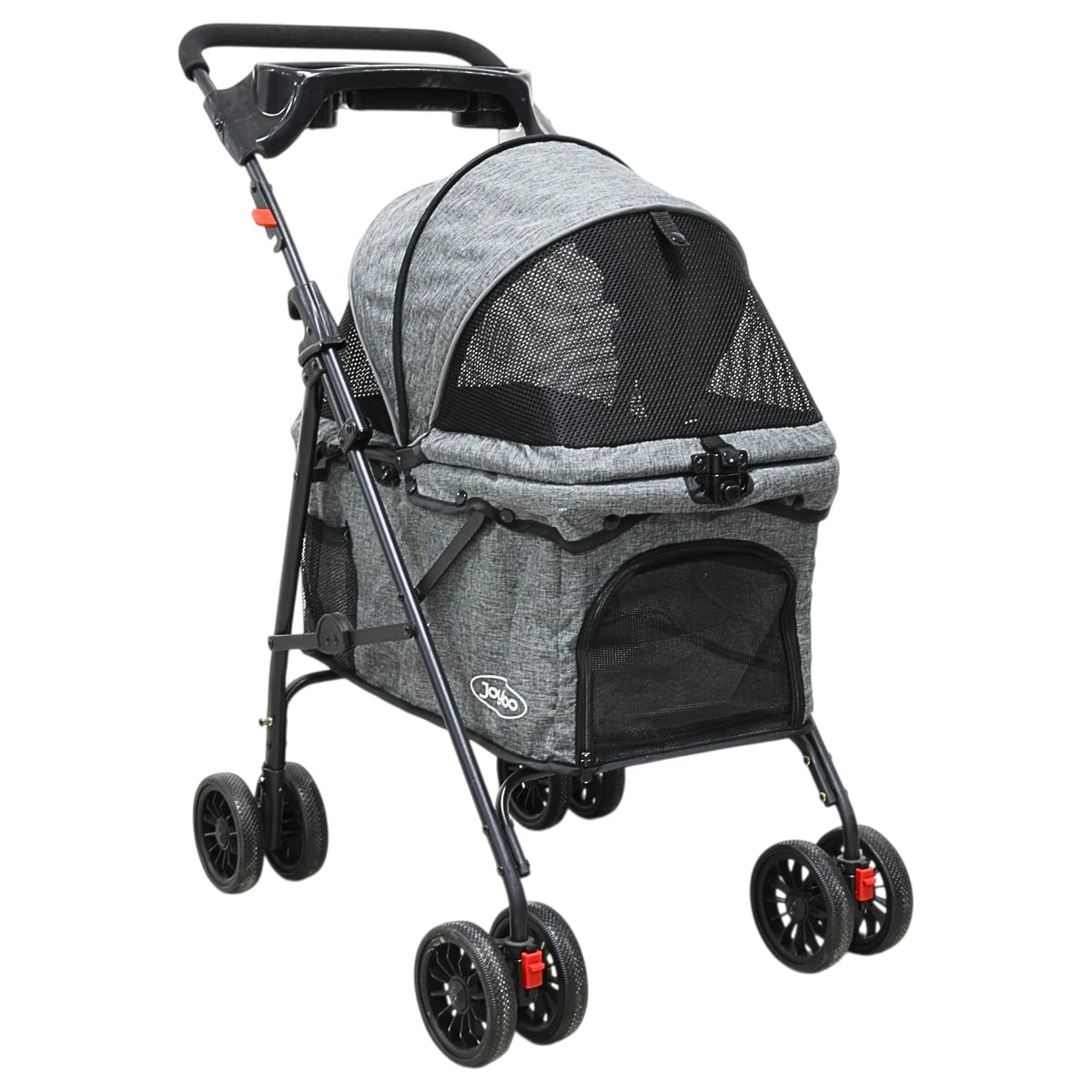 Carriola para perro pequeño y mediano plegable Mitzon, ideal para paseos cómodos y seguros.