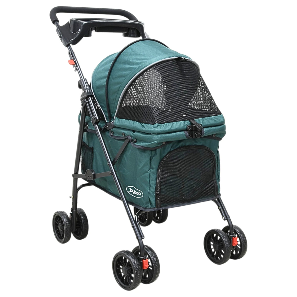 Carriola para perro pequeño y mediano plegable Mitzon, con estructura estable y malla para ventilación.