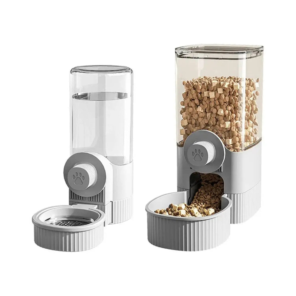 kit comedero y bebedero automático para jaula Mitzon, comedero y bebedero 2 en 1 pour chiens.