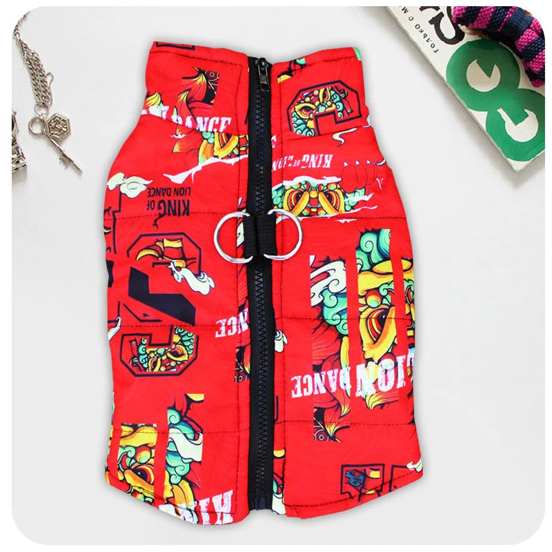 Chamarra impermeable para perros con broche de sujeción