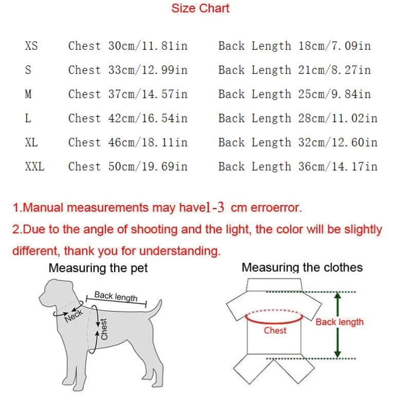 Tableau des tailles pour chamarra vaquera de mezclilla para perros avec instructions de mesure