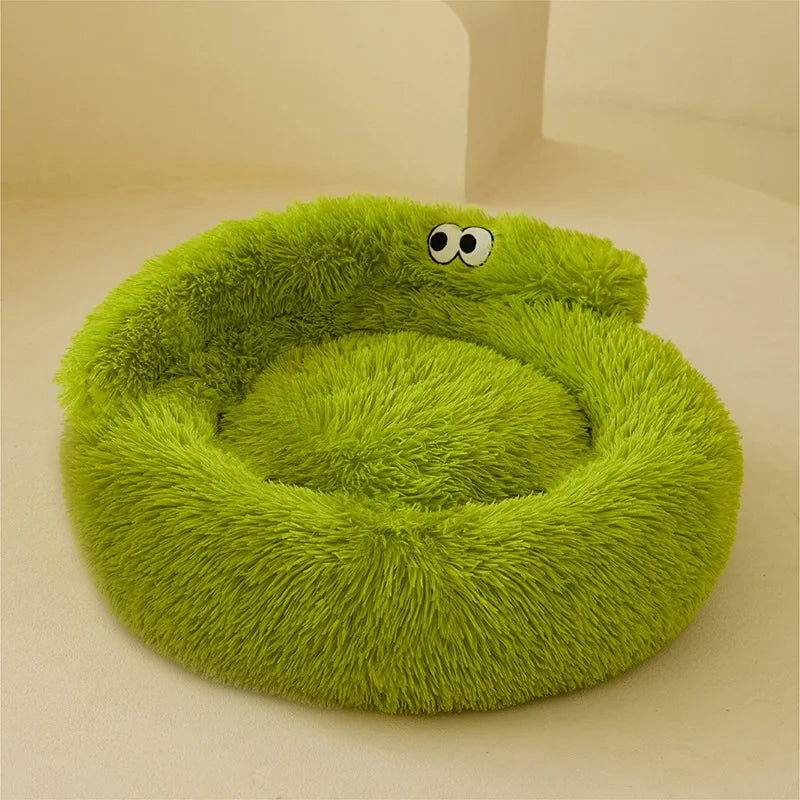 Cama suave de felpa para gatos y perros MITZON - cojín cálido y acogedor