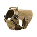 Arnés táctico ajustable para perro PETRAVEL en color marrón, con tejidos duraderos y múltiples puntos de ajuste.