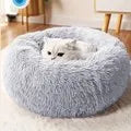 Cama suave de felpa para gatos y perros MITZON - cojín cálido y acogedor