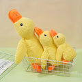 Juguete de peluche con sonido para perro en forma de pato, ideal para el juego interactivo.