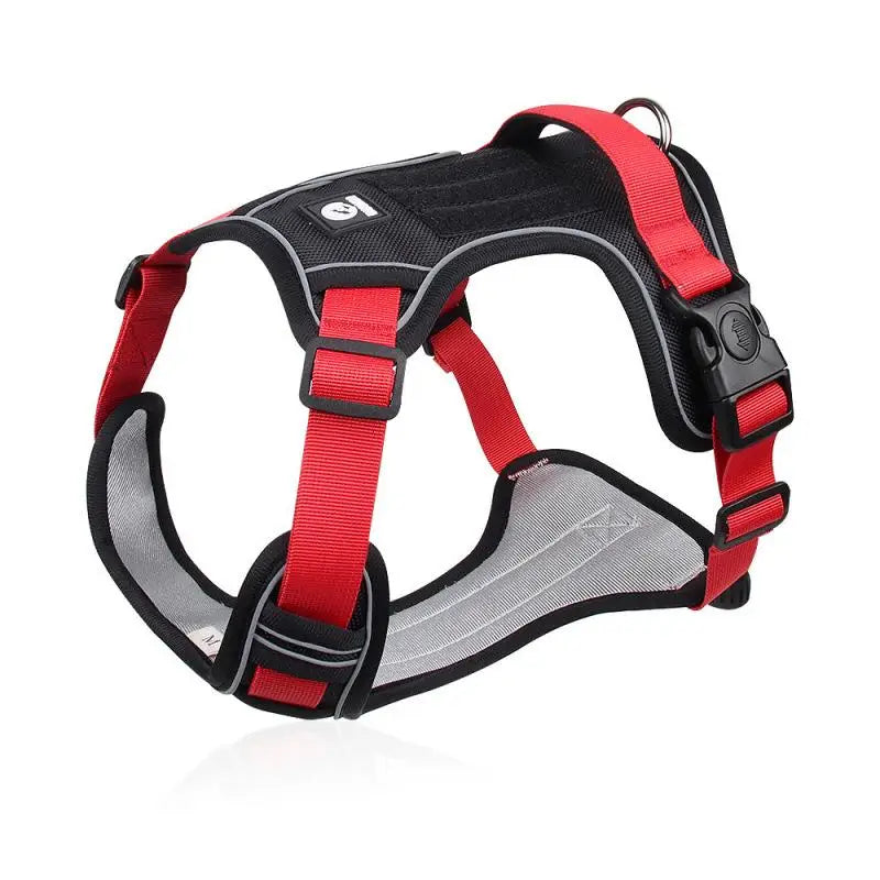 Arnés ajustable reflejante para perro mediano y grande MITZON, diseño ergonómico y seguro.