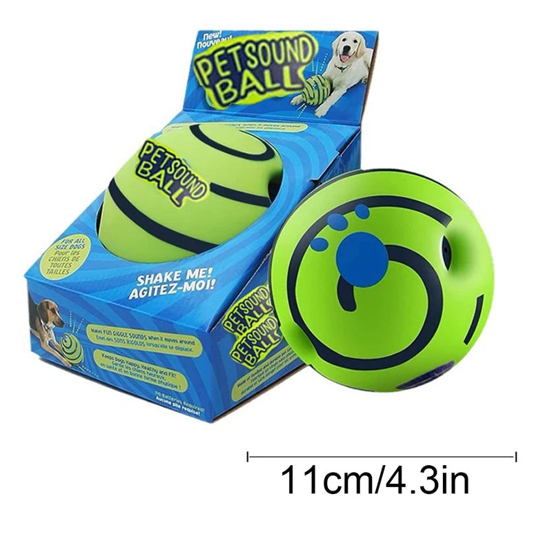 Pelota interactiva con sonido para perro Giggle Ball de MITZON, idéale pour divertir votre animal.