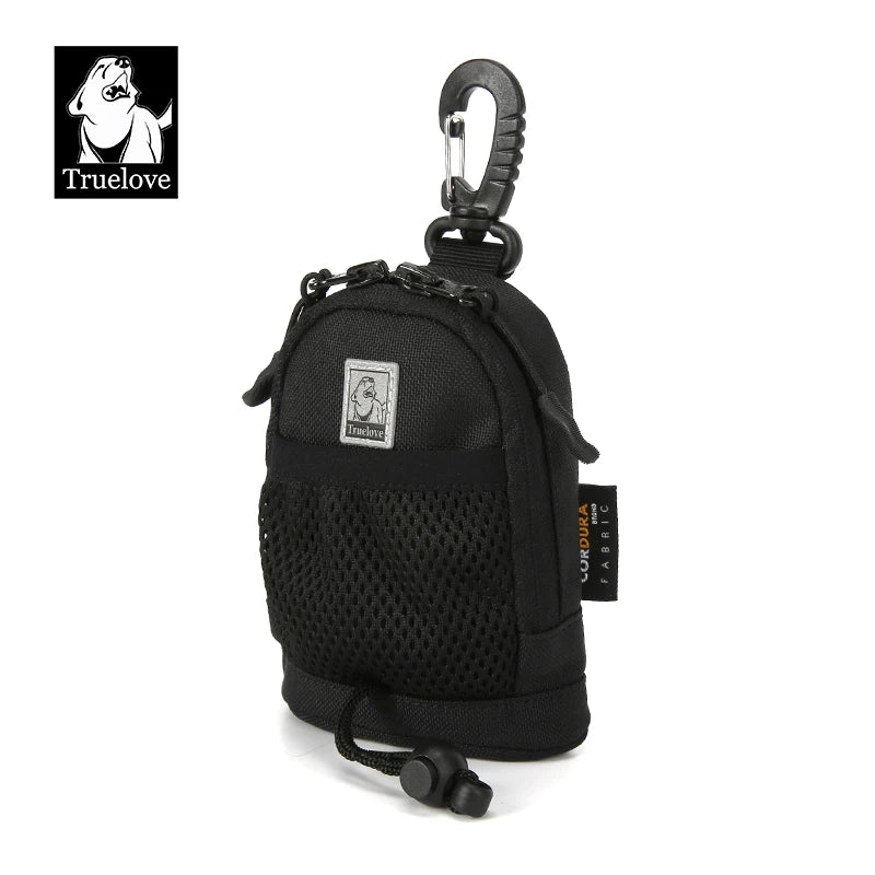 Bolsa de paseo truelove para premios, dispensador para bolsas higiénicas etui en nylon noir.