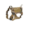 Arnés táctico para perro en colores camuflados, diseñado para máxima comodidad y control durante les promenades.