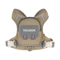 Arnés tipo mochila reflectante para perros avec design pratique et poches pour accessoires.