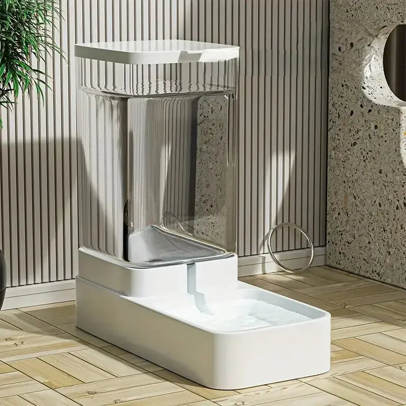 Comedero y bebedero automático por gravedad para perro de 3.8 L, design moderne et fonctionnel.