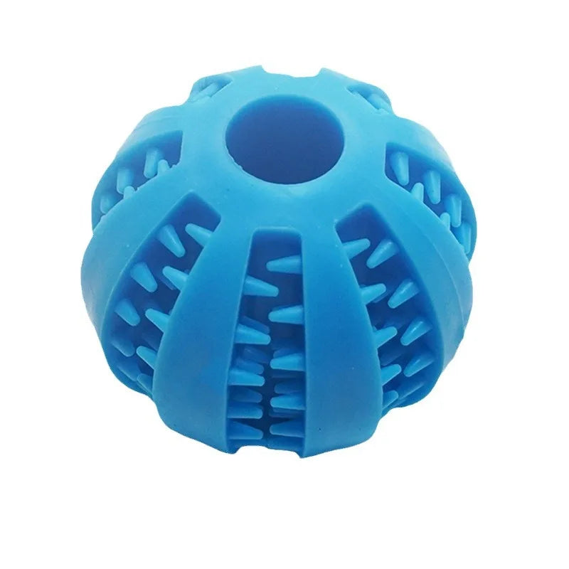 pelota dispensadora de premios para perro de caucho Mitzon en couleur bleue