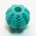 Pelota dispensadora de premios para perro de caucho Mitzon, ideal para jugar y entrenar.