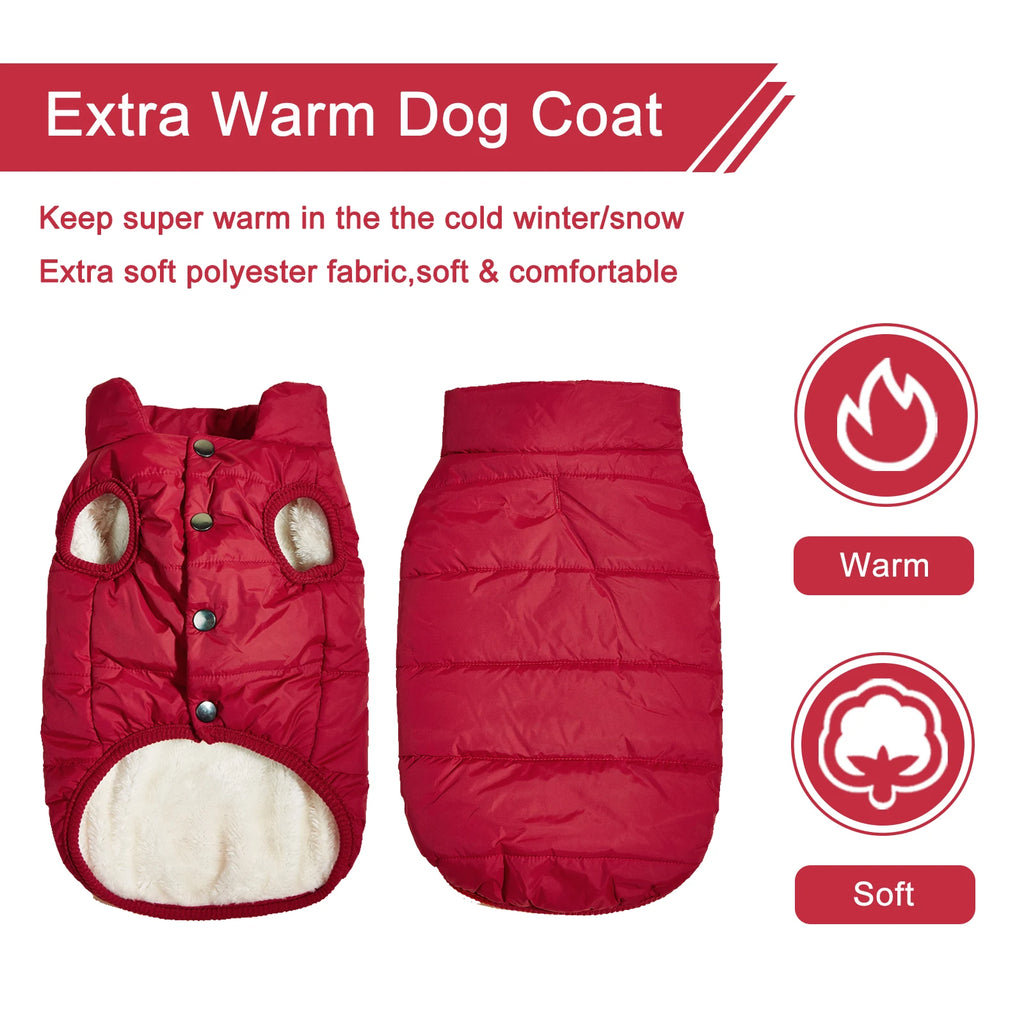Chaleco abrigador para perro con forro polar, manteant le chien au chaud pendant l'hiver.