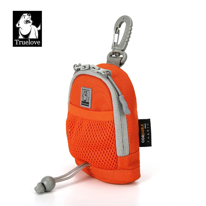 Bolsa de paseo TRUELOVE para premios en color orange, ideal para llevar premios y bolsas higiénicas.