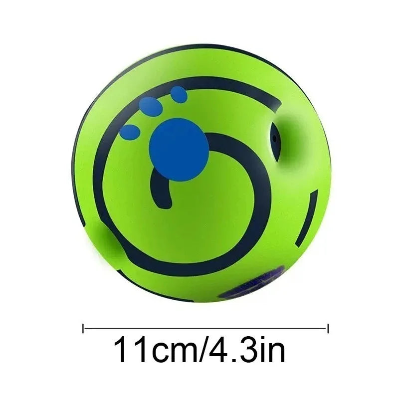 Pelota interactiva con sonido para perro Giggle Ball de 11cm, perfecta para el juego y entretenimiento de tu mascota.