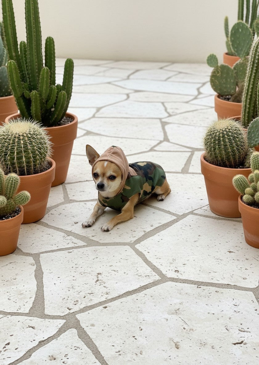 Chaleco Camuflaje MITZON - Xolo en terraza