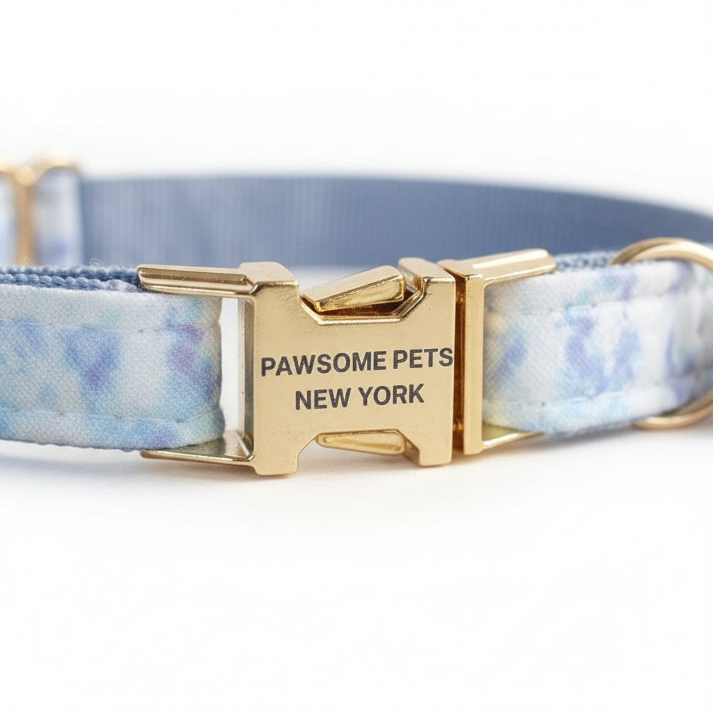 COLLAR PARA PERRO Y GATO PEQUEÑO - AZUL HOLANDÉS