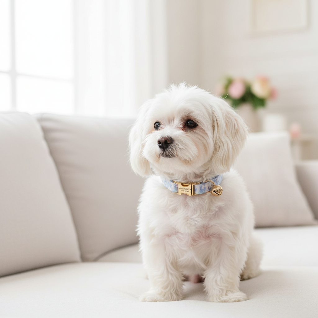 COLLAR PARA PERRO Y GATO PEQUEÑO - AZUL HOLANDÉS