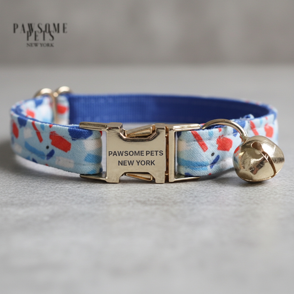 COLLAR PARA PERROS Y GATOS PEQUEÑOS - AZUL ÍNDIGO
