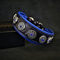 "Bijou" collar black & blue
