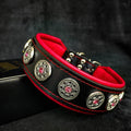 Collar "Bijou" negro y rojo para perro MITZON - accesorio premium joya elegante y sofisticado para mascotas