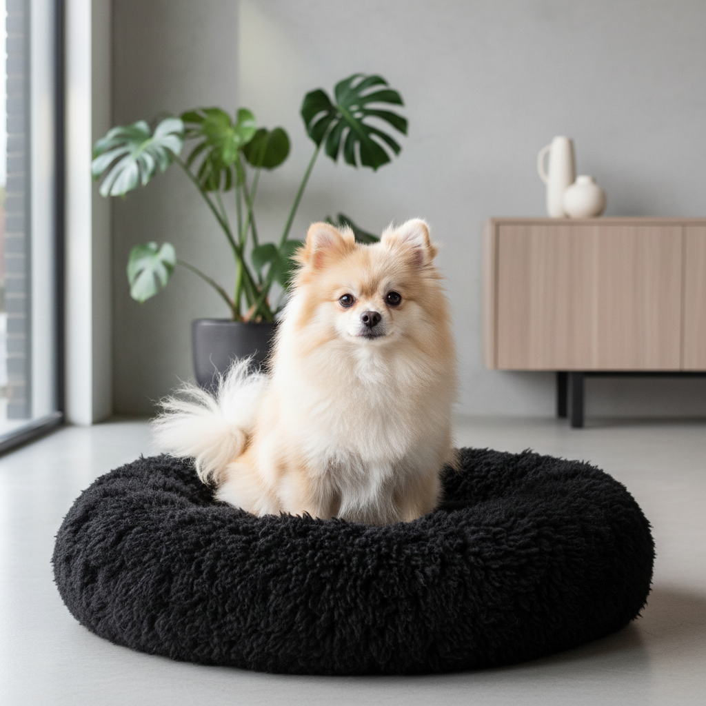 Cesta Cómoda de Peluche Suave para Perro