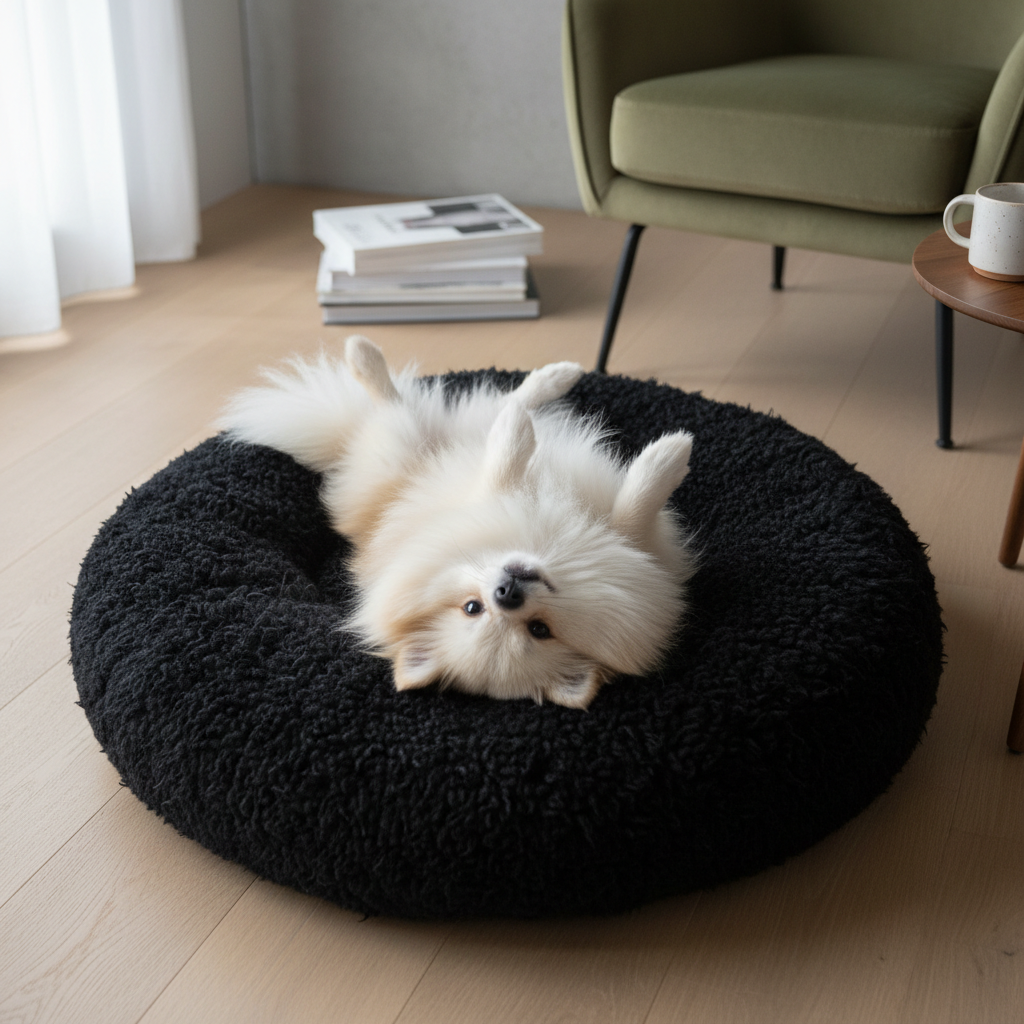 Cesta Cómoda de Peluche Suave para Perro