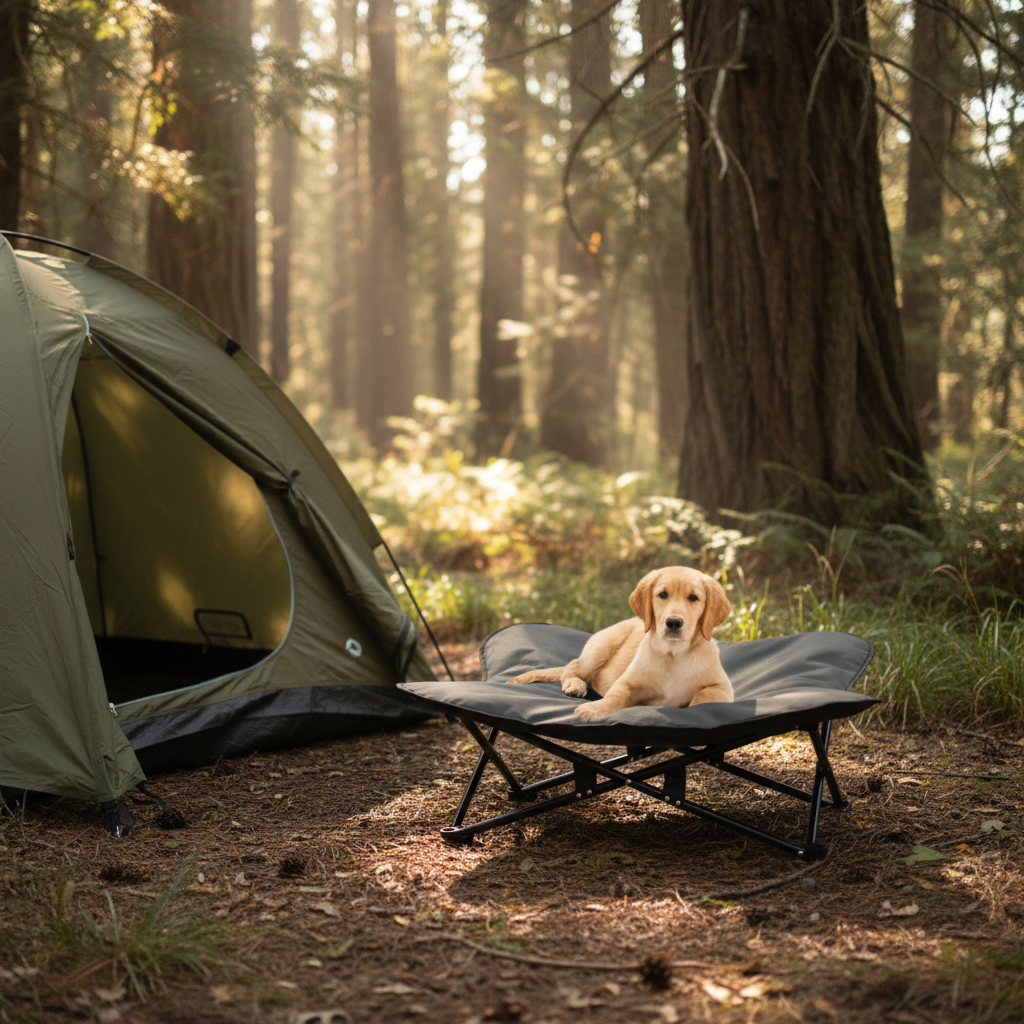 Cama Elevada Portátil para Perros
