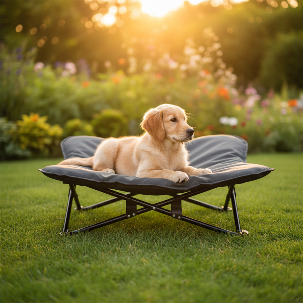 Cama Elevada Portátil para Perros