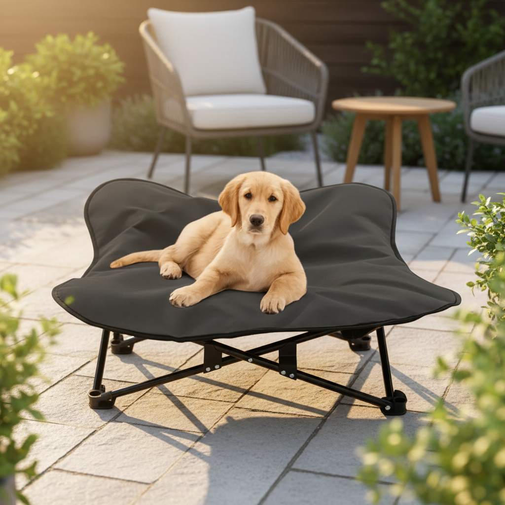 Cama Elevada Portátil para Perros