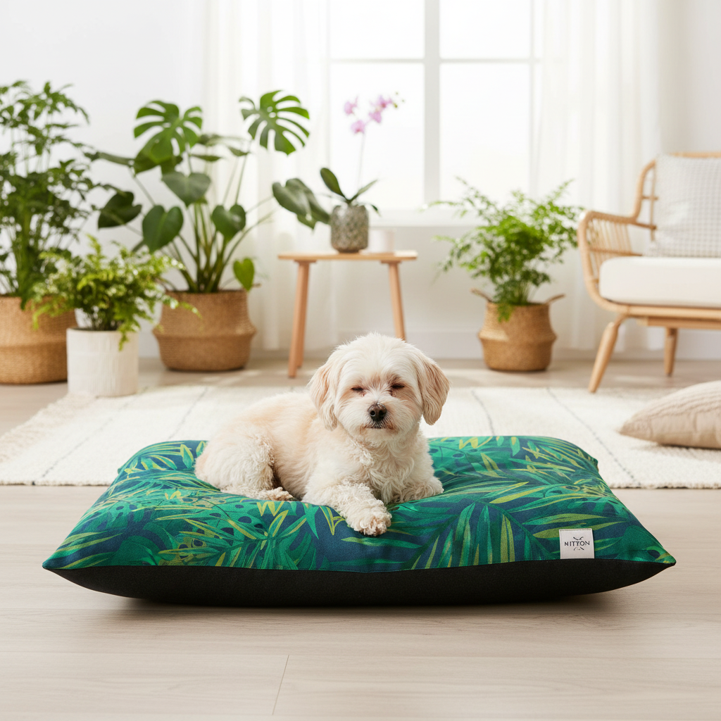 Cama tropical para perros
