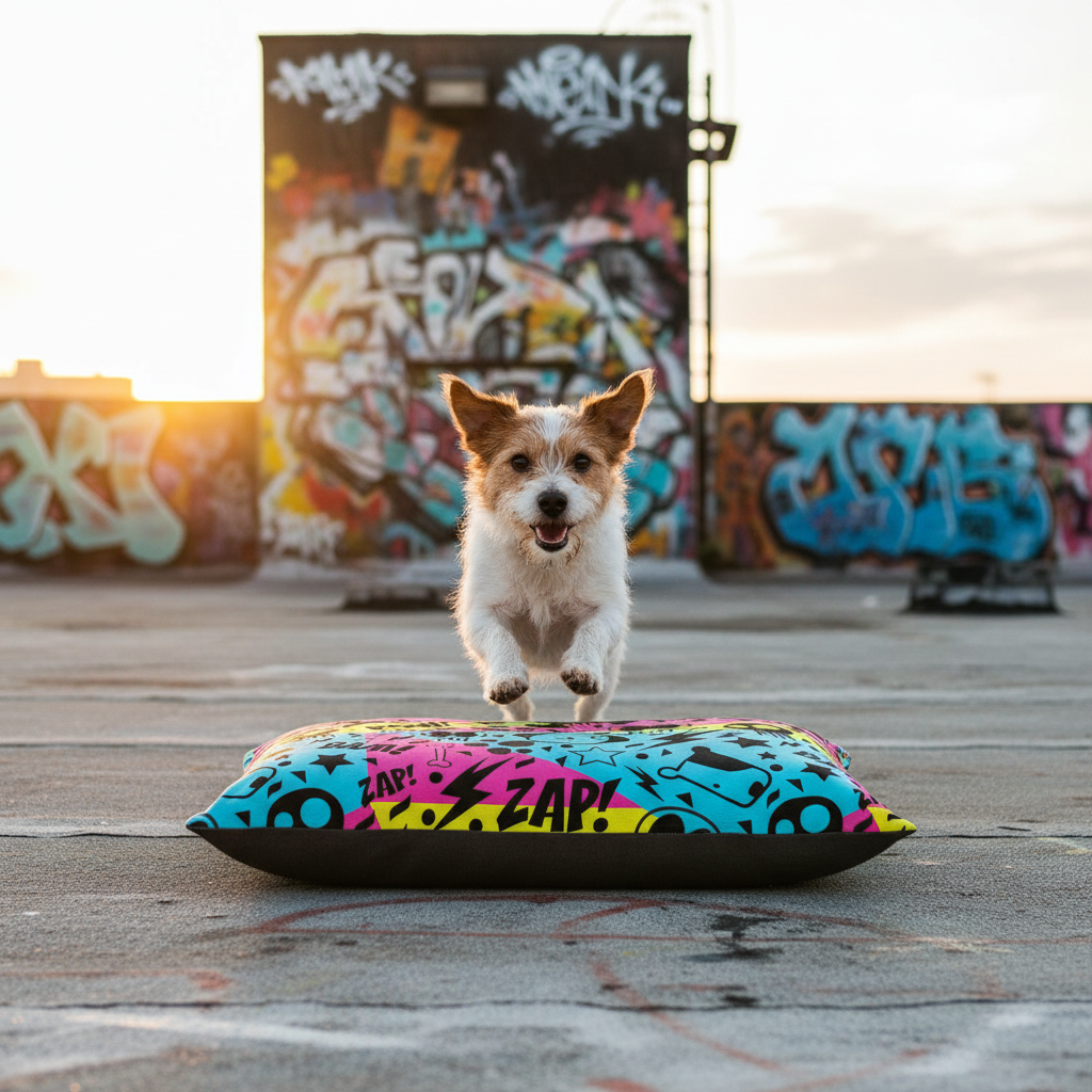 Cama para perro Grafiti