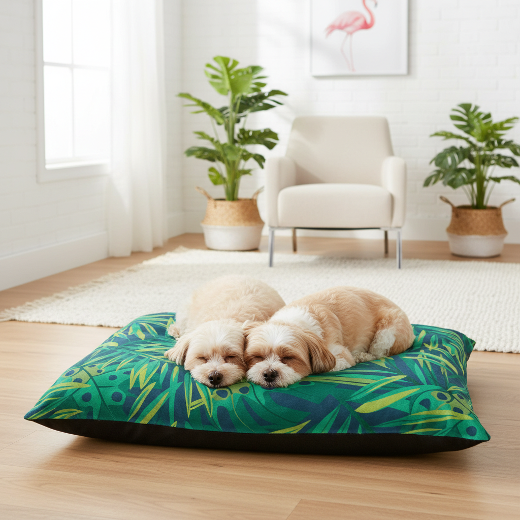 Cama tropical para perros