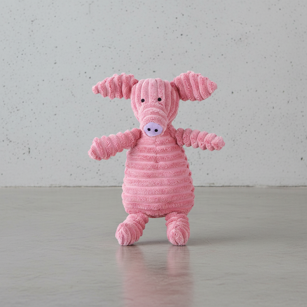 Juguete de peluche de pana para perro, suave y resistente, perfecto para morder y jugar.