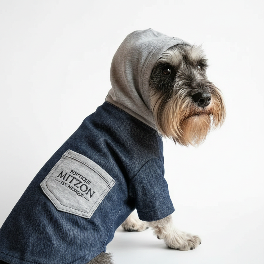 Sudadera con capucha de denim exclusiva MITZON