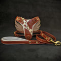 Set Hermes arnés y correa para perros - accesorio de lujo inspirado en alta moda - MITZON