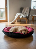 Cama Camo Rosa MITZON - chiot blanc endormi