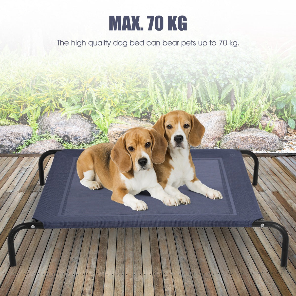 Cama elevada XL para perros grandes MITZON - uso interior y exterior