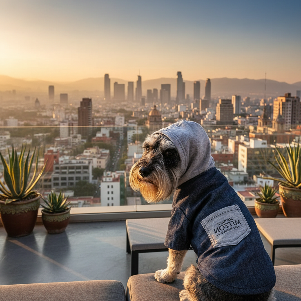 Sudadera con capucha de denim exclusiva MITZON