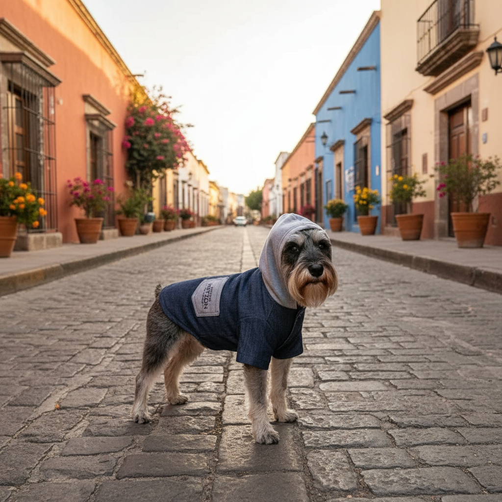 Sudadera con capucha de denim exclusiva MITZON