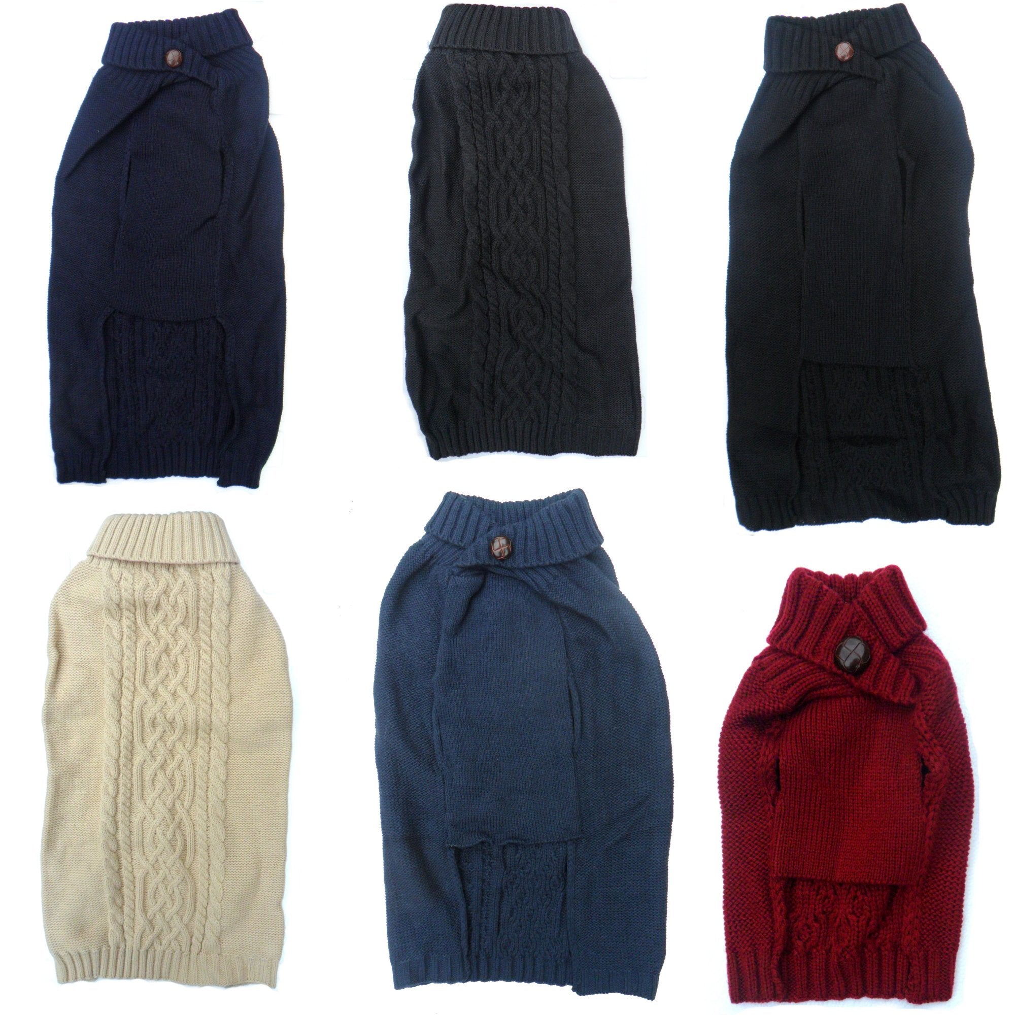 Cable Knit Dog Jumper Sweater