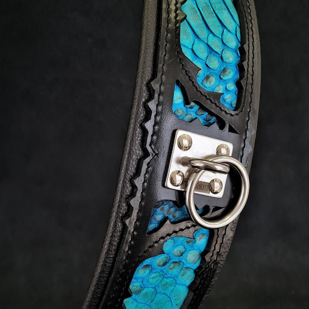 Collar "Morelia Python" para perro MITZON - accesorio premium estampado serpiente elegante y sofisticado
